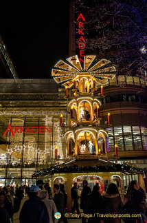 Christmas pyramid at the Arkaden